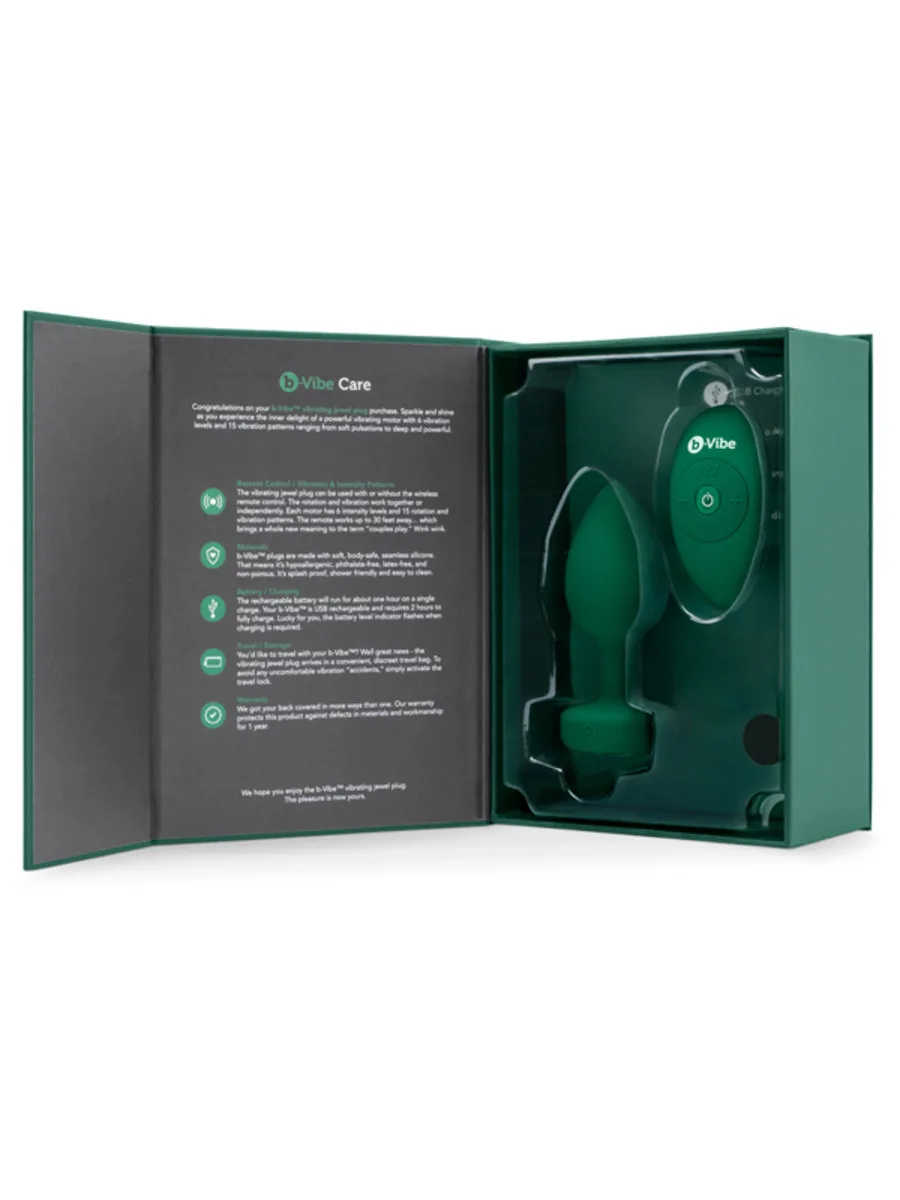 b-Vibe Vibrating Jewels Remote Control Plug M/L - Image 3