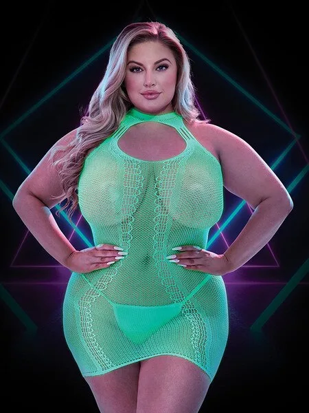Lapdance Glow In The Dark Mini Dress