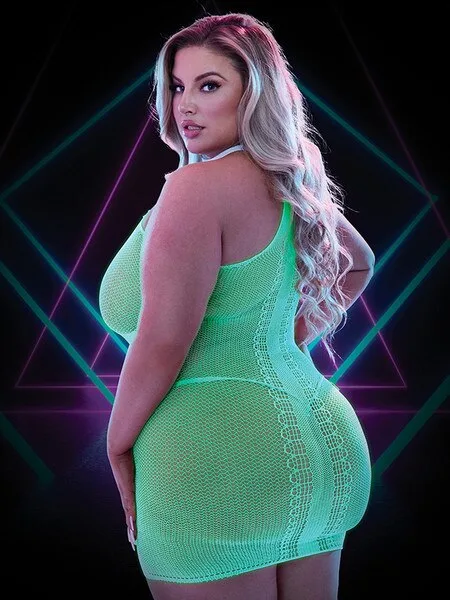 Lapdance Glow In The Dark Mini Dress - Image 2
