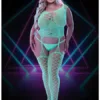 Lapdance Glow In The Dark Fishnet Keyhole Bodystocking