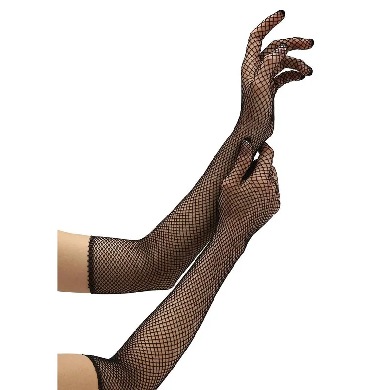 Baci White Label Fishnet Opera Glove - Image 2